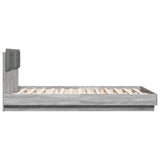 Bed Frame without Mattress Grey Sonoma 140x200 cm 3209924