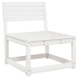 5 Piece Garden Sofa Set White Solid Wood Pine 3216971