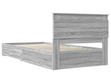 Bed Frame with Drawer with Headboard Manual Engineered Wood 3410355
