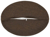Cushion with Pillow HEERLEN 6 pcs Taupe Fabric 929638
