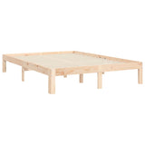 Bed Frame without Mattress Small Double Solid Wood Pine 3193696