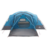 Cabin Tent with Rainfly Water-Resistant 10-Person Blue 42042255