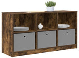 Sideboard with Drawer Smoked Oak 102 x 32 x 73.5 cm 8000520