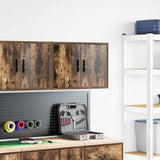 Garage Wall Cabinet Smoked Oak Engineered Wood 860651