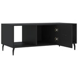 ZNTS Coffee Table Black 102x50x40 cm Engineered Wood 829317