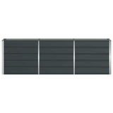 Planter Anthracite 240 x 40 x 75 cm Steel 42018189