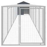 Chicken Cage with Run Anthracite 117x813x123 cm Galvanised Steel 3189071