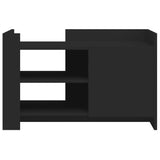 Coffee Table Black 80x50x50 cm Engineered Wood 848354