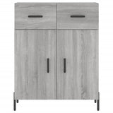 Highboard Grey Sonoma 69.5x34x180 cm Engineered Wood 3200527
