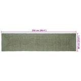 Area Rugs Rectangular Olive Green 60 x 250 cm Jute 42010447