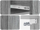 Wall-Mounted Bedside Cabinet 2 pcs Grey Sonoma Engineered Wood 897928