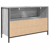 Bathroom Basin Cabinet with Drawers Grey Sonoma 90x34.5x60 cm 861880