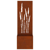 Garden Privacy Screen Rusty 50 x 32 x 150 cm Weathering steel 876468