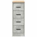 Garage Storage Cabinet Concrete Grey 30x51x85 cm Solid Wood Pine 860583