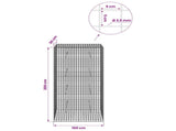 Gabion with 3.5 mm Wire and 5x5 cm Mesh 100x30x200 cm 3462284