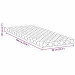 Mattress with Coconut Layer White 190 x 90 cm PU Foam 4106381