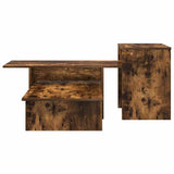 Console Table Smoked Oak 91.5 x 35 x 38.5 cm Engineered Wood 891164