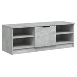 TV Cabinet Concrete Grey 102x35.5x36.5 cm Engineered Wood 811371