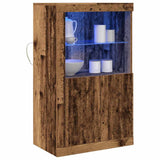 LED Sideboard Old Wood 60.5 x 37 x 100 cm Engineered Wood 863015
