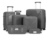 4-Piece Luggage Set with 2 Handbags & 8-Piece Toiletry Kit Durable PP Suitcase 20923247