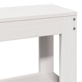 Bed Frame without Mattress White 140x200 cm Solid Wood Pine 3306148