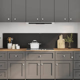Kitchen Backsplash 2 pcs Black 100 x 40 cm Tempered Glass 3415440