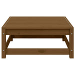 Garden Footstool 70x70x30 cm Honey Brown Solid Wood Pine 805673