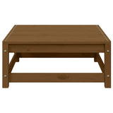 Garden Footstool 70x70x30 cm Honey Brown Solid Wood Pine 805673