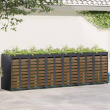 Wheelie Bin Storage for 6 Bins Anthracite 408 x 77.5 x 121.5 cm 3394777