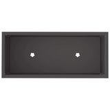 Raised Garden Planter Black 60 x 26 x 45 cm Steel 865883