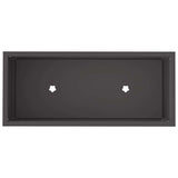 Raised Garden Planter Black 60 x 26 x 45 cm Steel 865883