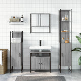 4 Piece Bathroom Furniture Set Grey Sonoma Engineered Wood 3214708