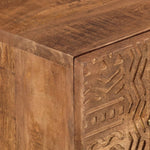 Chest of Drawers 55x30x76 cm Solid Wood Mango and Iron 371995