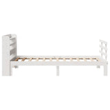 Bed Frame with Headboard without Mattress White 90x200 cm 3306848