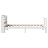 Bed Frame with Headboard without Mattress White 90x200 cm 3306848