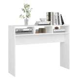 808305 Console Table White 105x30x80 cm Engineered Wood