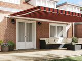 Retractable Awning Manual Orange and Brown 500 x 350 cm 3331477
