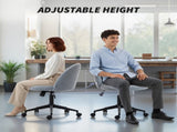 Teddy Fleece Office Chair with Wheels - Grey T3398P425005