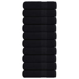 Hand Towels "FROGN" 10 pcs Black 50x100 cm 360 gsm 136952