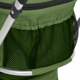 2-Layers Folding Dog Stroller Green 83x48x97 cm Oxford Fabric 172207