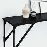 Console Table Black oak 200 x 29 x 75 cm 871342