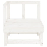 Garden Corner Sofas 2 pcs White Solid Wood Pine 825395