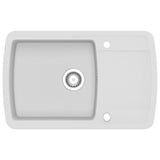 Granite Kitchen Sink Single Basin White 144853