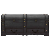 Treasure Chest Wood Black 90x51x42 cm 275394