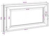 Basement Window RISOR 95 x 55 cm PVC and Glass 42047853