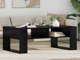 Coffee Table Black Oak 92 x 53 x 45 cm Engineered Wood 8000093