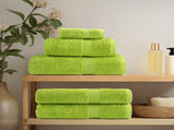 Premium Sauna Towels SOLUND 10 pcs Apple Green 80x200 cm 600 gsm 137508