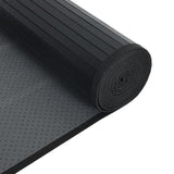 Rug Rectangular Black100x400 cm Bamboo 376954