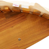 Sun Lounger 2 pcs Brown 60 x 154 x 74cm Solid Acacia wood 3329134