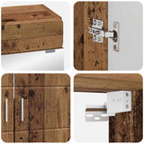 Bathroom Furniture Set TULUM 2 pcs Old Wood 60 x 34 x 63 cm 3398022